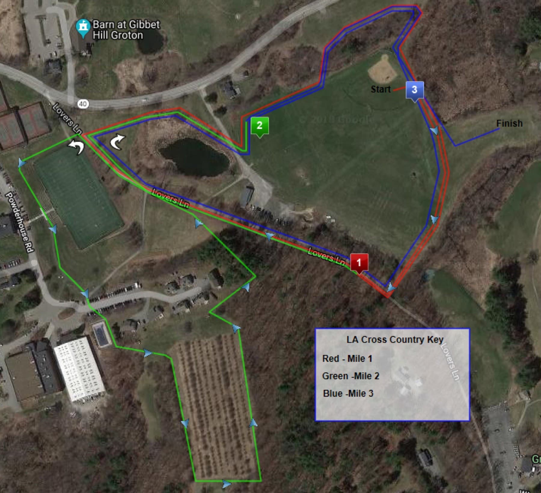 LA 5K Course 2022 course map